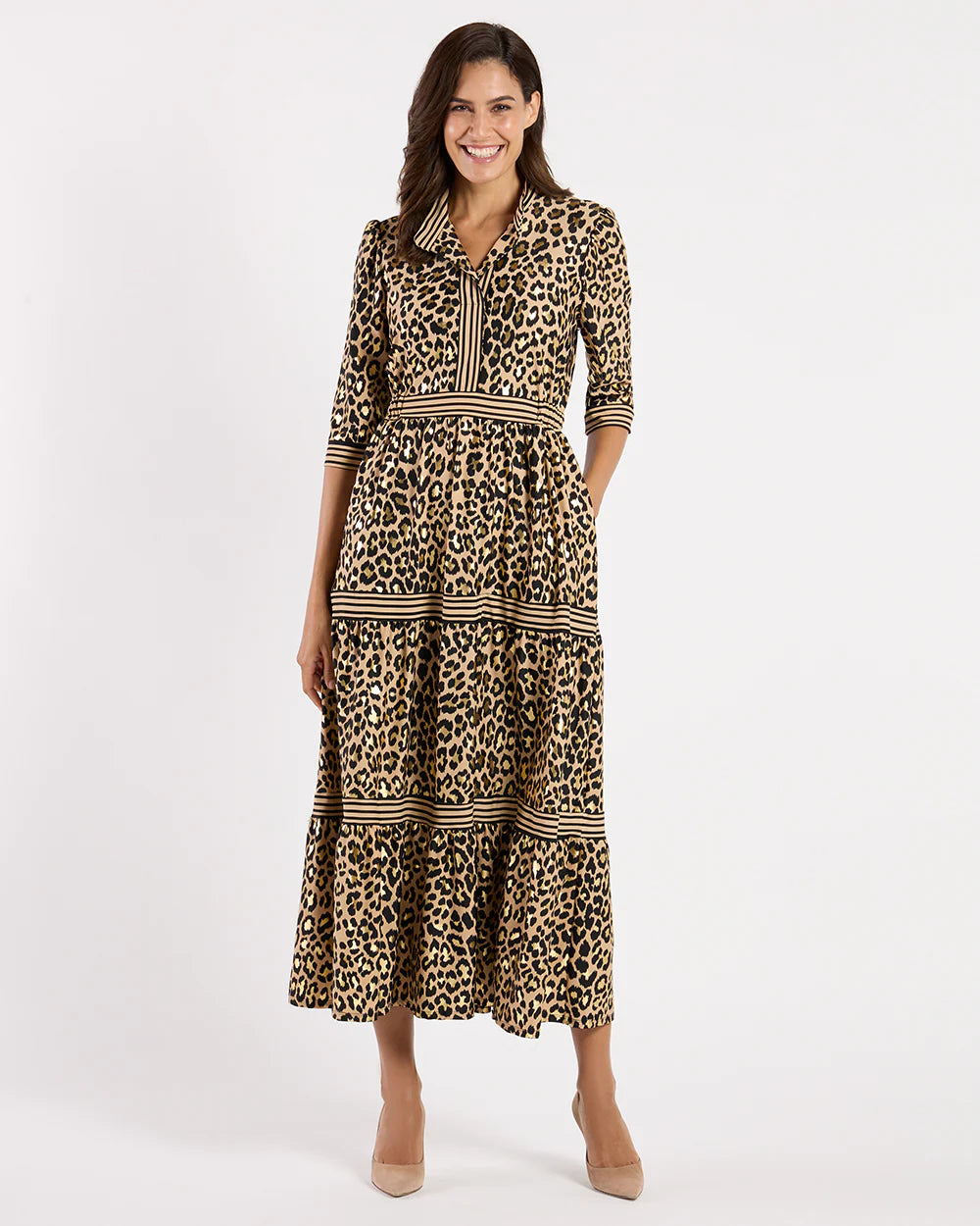 Candy Dress Jude Cloth in Cheetah Gold Black| Jude Connally Xs / Cheetah Gold