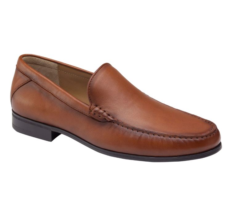 Johnston & Murphy Men\'s Hawkins Venetian Glove Leather Shoes Size 13. NEW! Johnston & Murphy Hawkins Venetian Leather Slip-On Loafers  main image 3