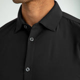 Mizzen+Main Leeward Dress Shirt in Solid Black