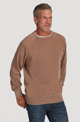 True Grit Bowery Fleece Modern Sweatshirt in Dark Rye