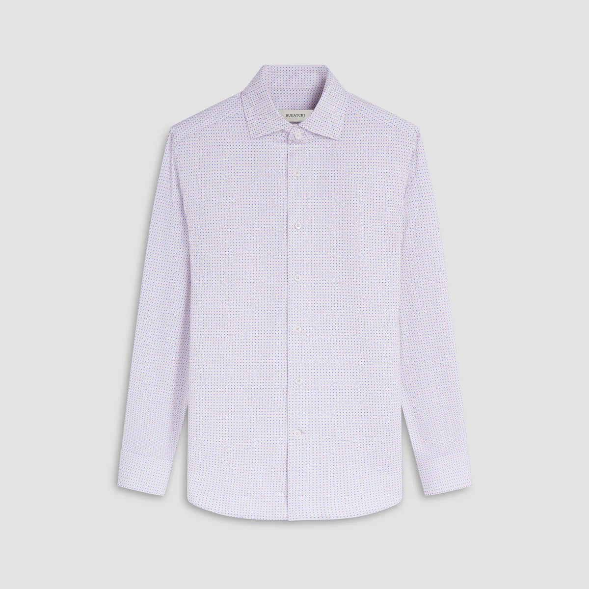 Bugatchi Devon Mini Check OoohCotton Shirt in Sand S / Sand