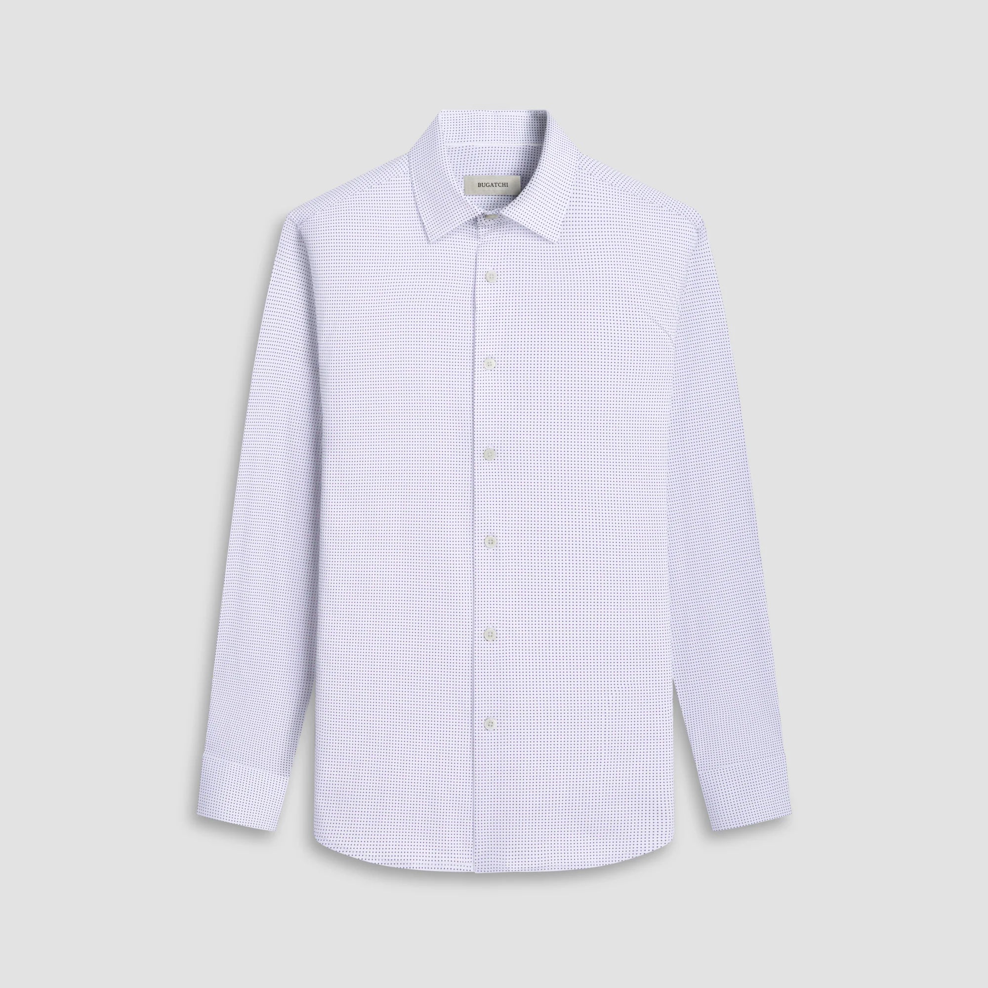 bugatchi white dress shirt Axel Solid Linen Shirt BUGATCHI