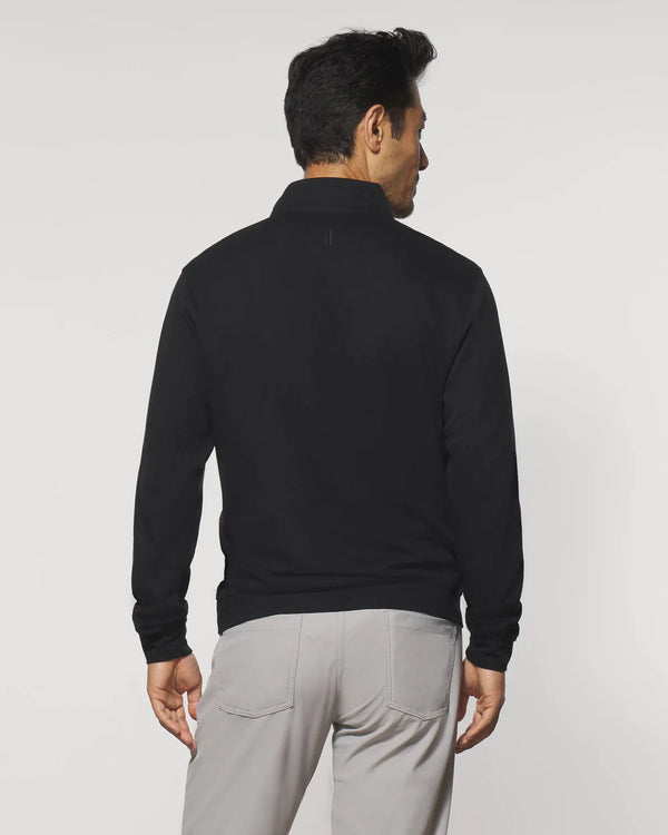 Johnnie-O Sully 1/4 Zip Pullover in Black