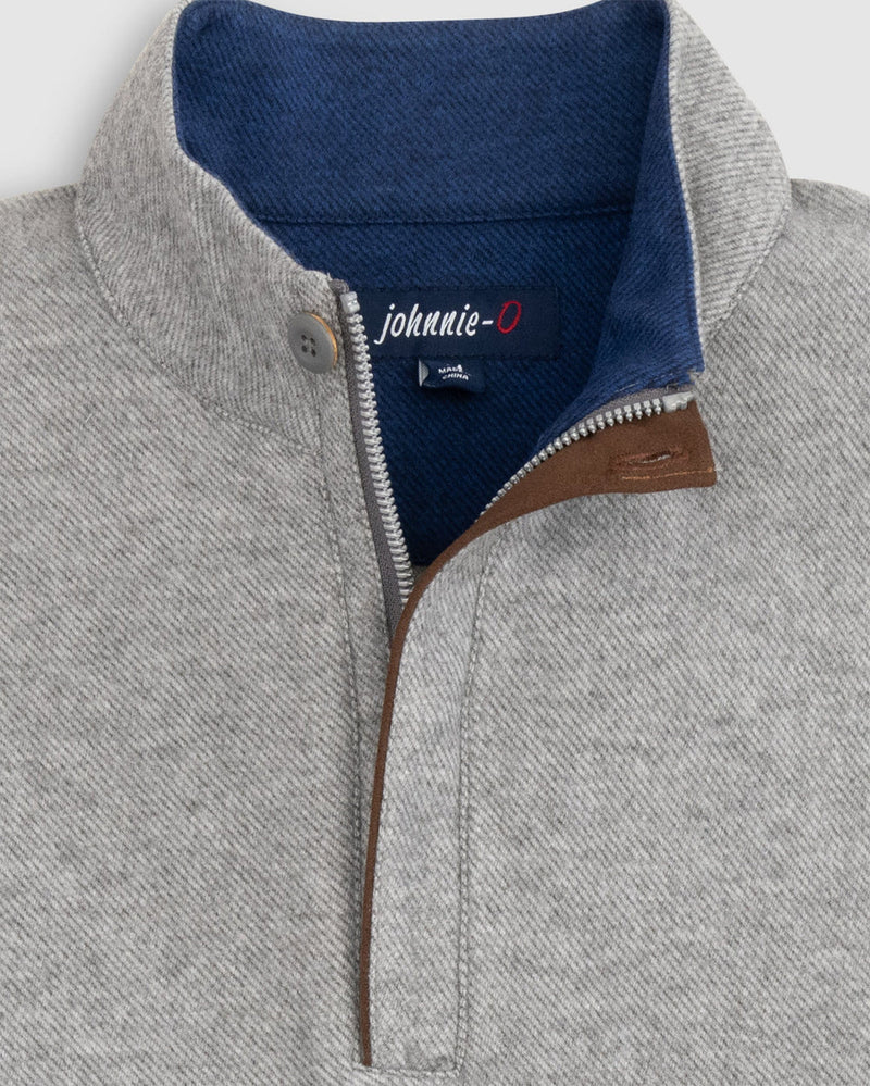 Johnnie-O Emerson 1/4 Zip Pullover in Charcoal