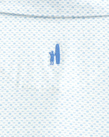 Johnnie-O Kelso Printed Featherweight Performance Polo in Maliblu