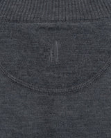 Johnnie-O Baron Lightweight Wool Blend 1/4 Zip Pullover Sweater in Dark and Stormy
