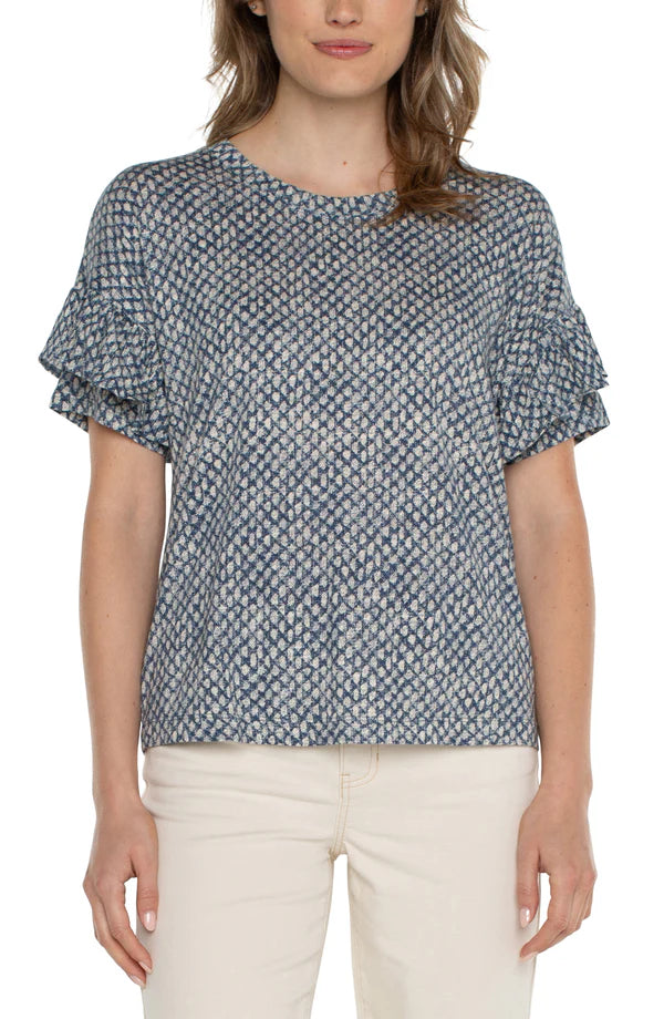 トップス Ans dotsloevner Shoulder Tops Navy pico Off-Shoulder Top | Old Navy