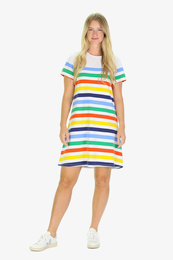 Duffield Lane Nadine Dress Popsicle Stripe