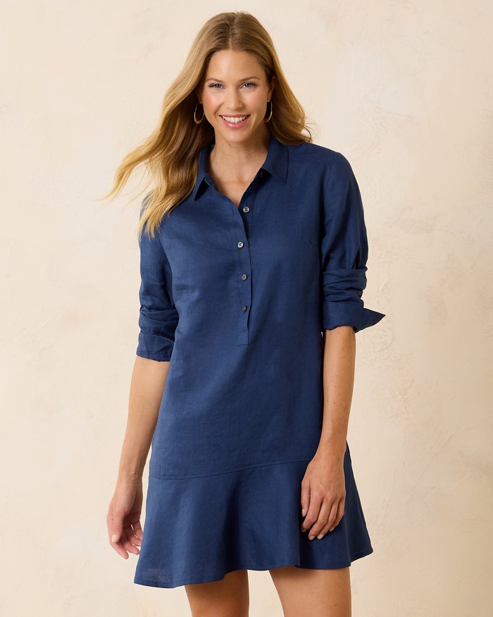 Tommy Bahama Coastalina Flounce Shirtdress Tommy Bahama Coastalina Flounce Shirtdress