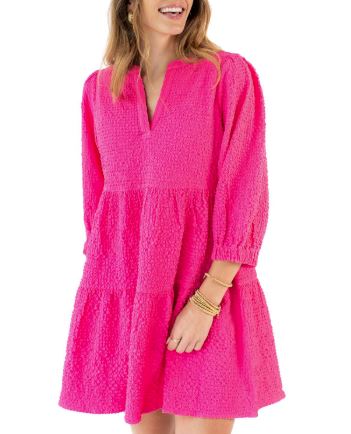 Mary Square Cooper Dress Pink XL / Pink