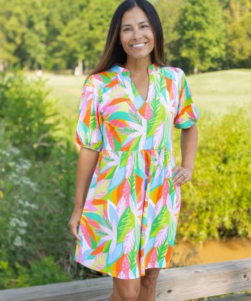 Mary Square Catalina Dress Get Tropical Multi
