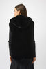 Joseph Ribkoff Textured Vest with Hood 253933 Black