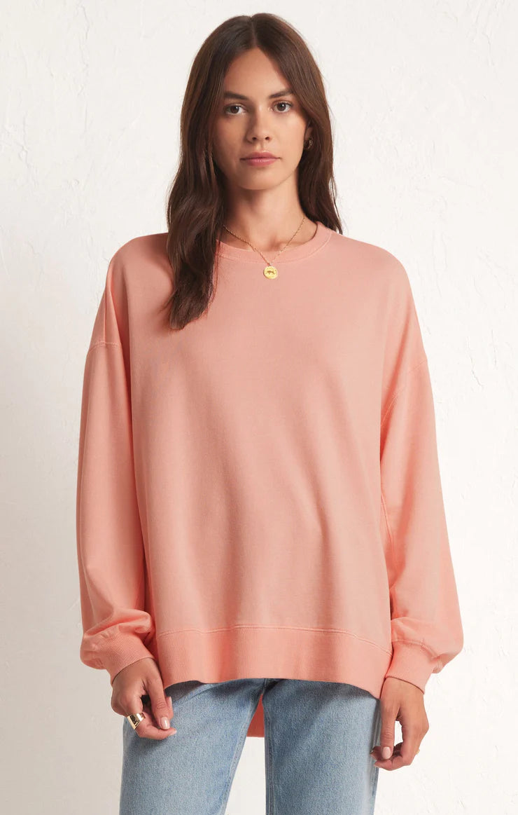 (S + M) MODERN WEEKENDER SWEATSHIRT (ARTICHOKE) - Z SUPPLY