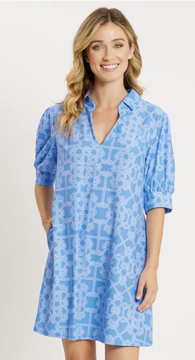 Jude Connally Emerson Dress Lightweight Jude Cloth Lattice Ropes Periw –  Dan's Southern Prep