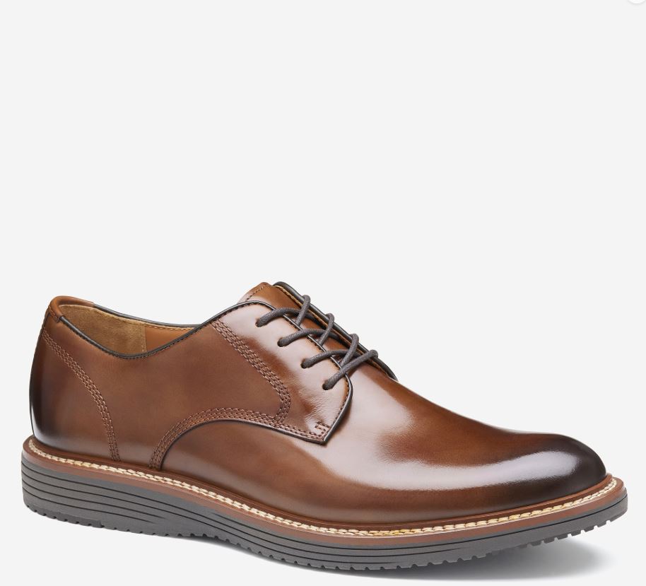 Johnston and Murphy Tru Form Plain Toe Tan Leather Dress Shoe Men main image 4