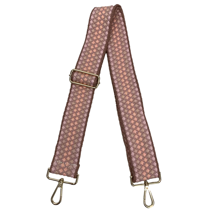 Ahdorned Bubble Adjustable Strap - Blush with Gold Hardware