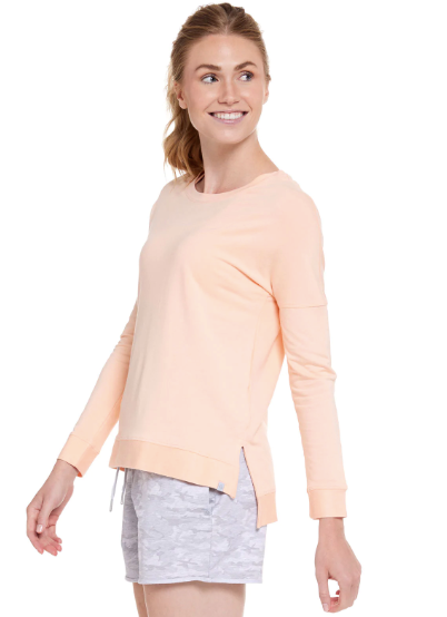 Tasc Riverwalk French Terry Sweatshirt Pink Sand Dan s Southern Prep