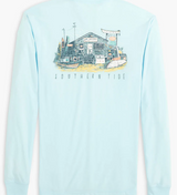 Southern Tide Men's Bait Shop Long Sleeve T-Shirt Iced Aqua