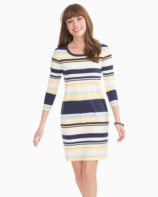 white christmas dresses WHITE NAUTICAL MUSE DRESS main image 1