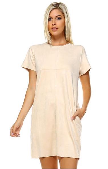 cream suede dress " La Vaquerita " Embroidered Suede Corset Dress ( Cream ) FINAL SALE