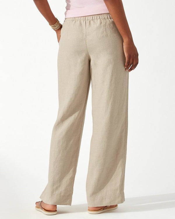 Tommy Bahama Two Palms High-Rise Linen Easy Pants Natural