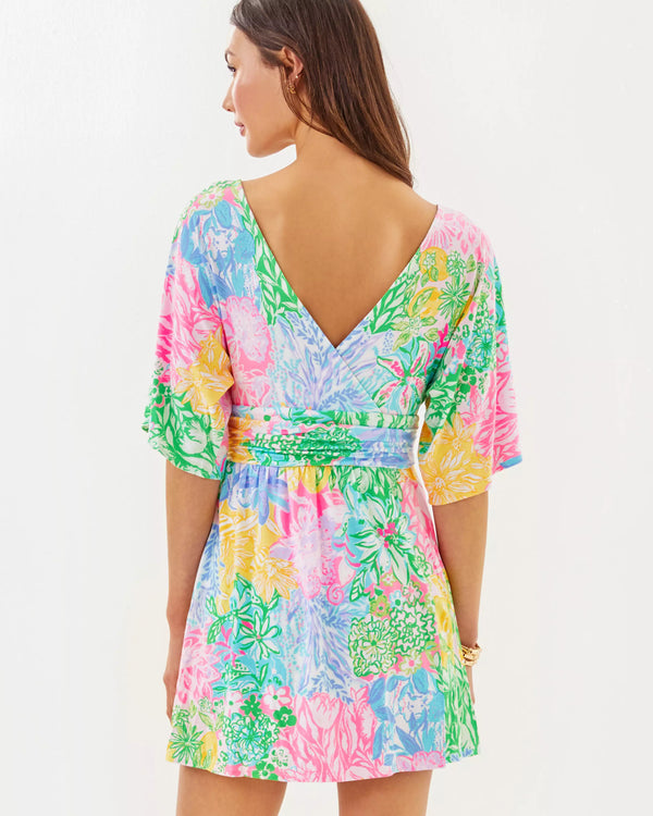 Lilly Pulitzer Parigi Knit Skort Romper Multi Bright Delight Patch