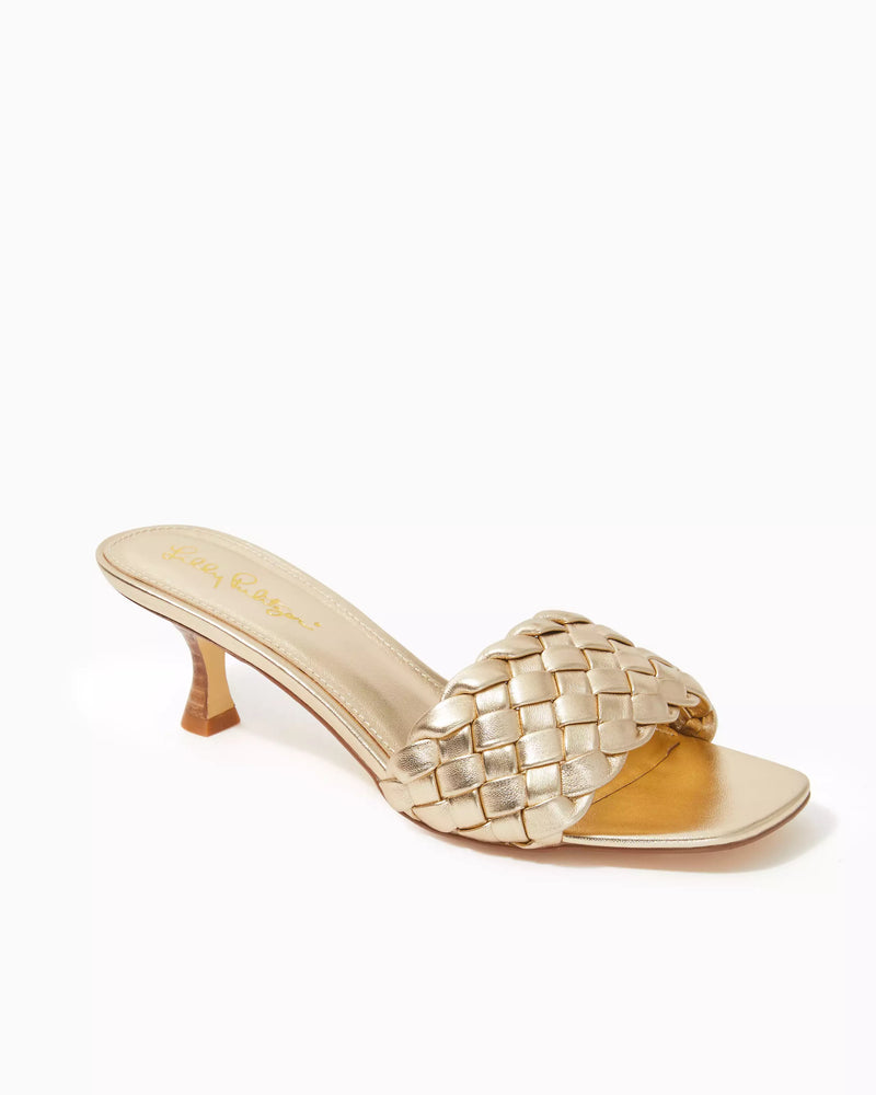 Lilly Pulitzer Syd Sandal Gold Metallic  *