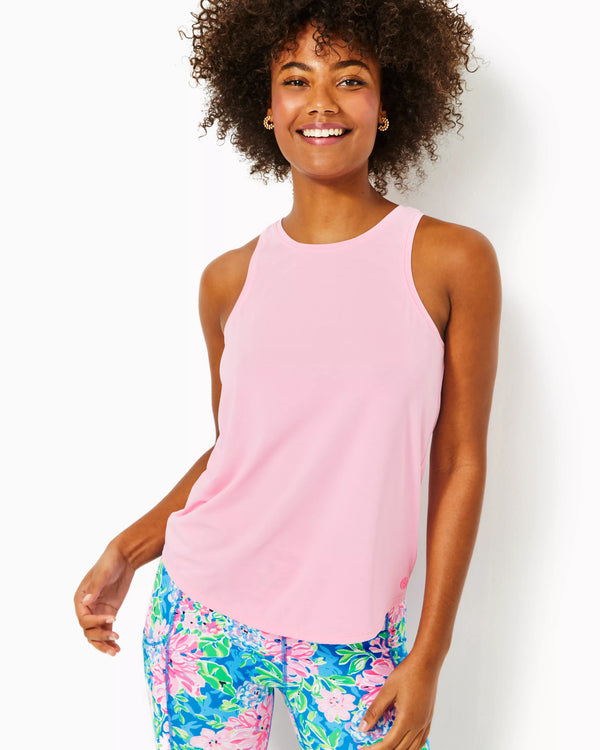 Lilly Pulitzer UPF 50+ Luxletic Westley Active Tank Conch Shell Pink