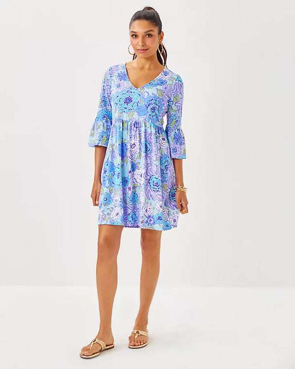 Lilly Pulitzer Jannie V-Neck Dress Multi Let it Gogh