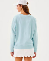 Lilly Pulitzer Ballad Cotton Sweatshirt Bluette