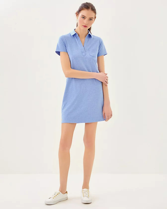 Lilly Pulitzer UPF 50+ Dune Dress Heathered Jacaranda Blue  *