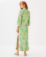 Lilly Pulitzer Shealyn 3/4 Sleeve Dress Fauna Green Lime Feeling Good