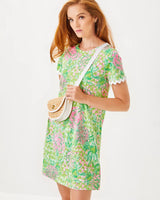 Lilly Pulitzer Cody Short Sleeve Dress Fauna Green Lime Feeling Good