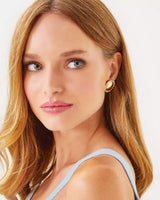 Lilly Pulitzer Via Del Mar Earrings Gold Metallic