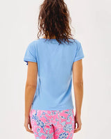 Lilly Pulitzer UPF 50+ Luxletic Glenna Active Tee Jacaranda Blue