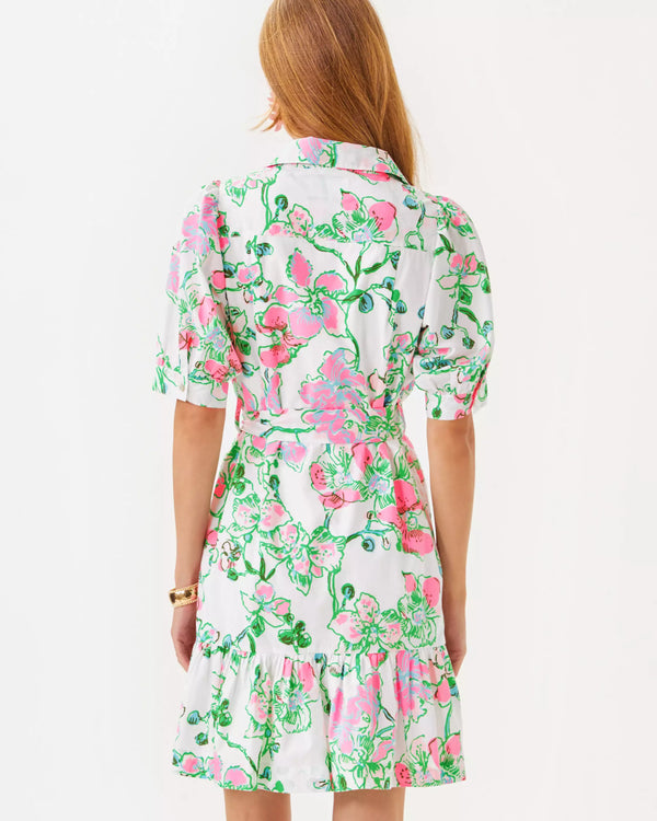 Lilly Pulitzer Sashria Dress Multi Oversized Orchids