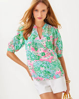 Lilly Pulitzer Brinelle Top Multi Plumes In Bloom