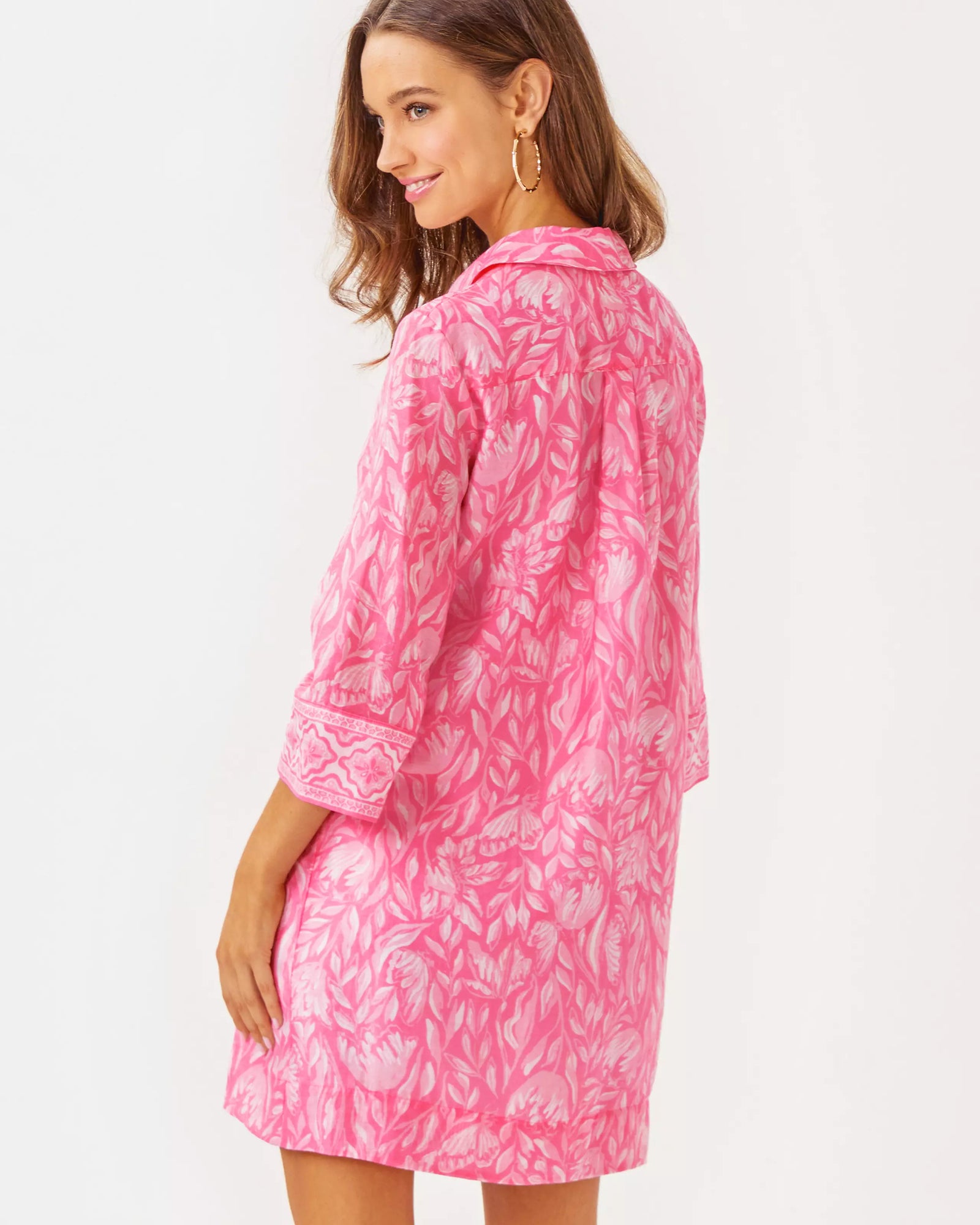Lilly Pulitzer Daphnie Tunic Dress Rousseau Pink Tulip to Tango