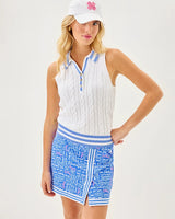 Lilly Pulitzer UPF 50+ Luxletic 15" Monica Skort Sunwashed Blue Seacrets Golf