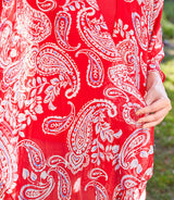 Karen Kane Open Front Jacket Paisley