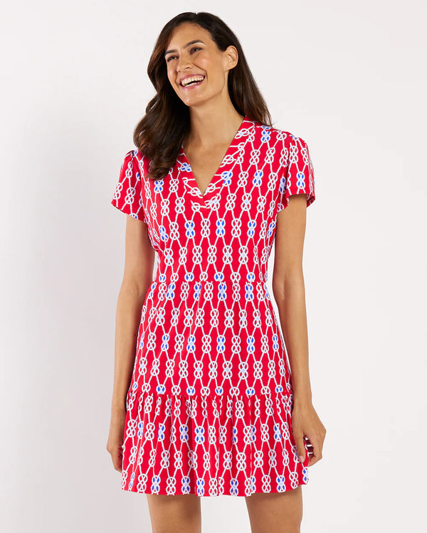 Jude Connally Ginger Dress Jude Cloth Sailors Knot Red