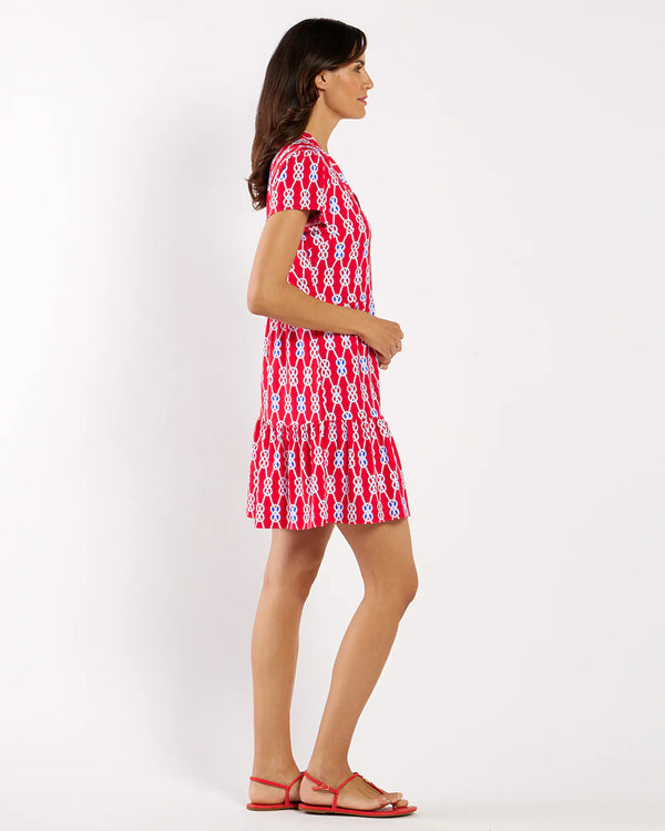 Jude Connally Ginger Dress Jude Cloth Sailors Knot Red