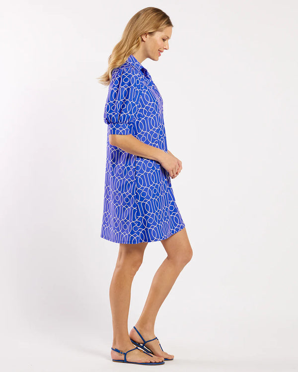 Jude Connally Emerson Dress Garden Gate Cobalt