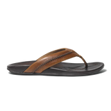 Olukai Mea Ola Men's Sandals in Tan/Dark Java