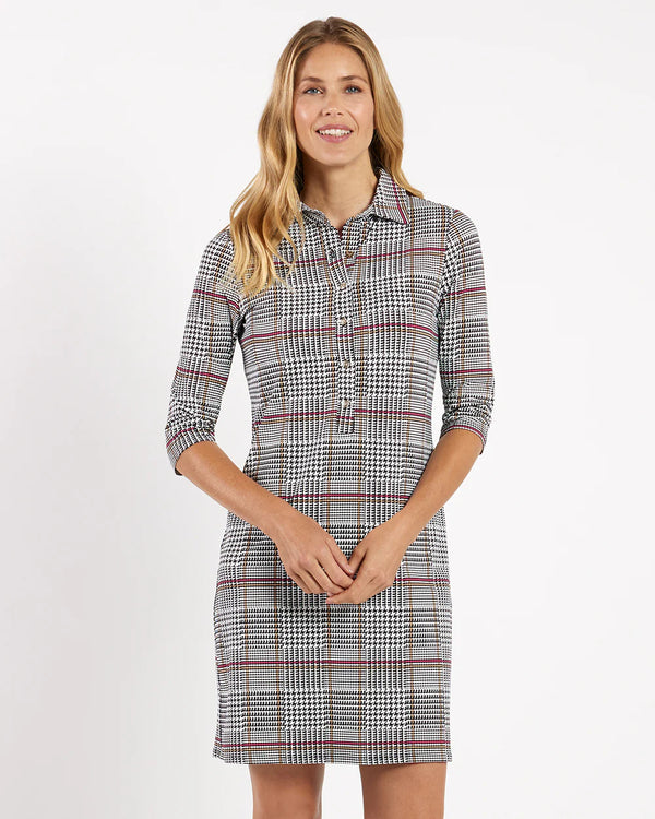 Jude Connally Susanna Dress Jude Cloth Glen Plaid Black