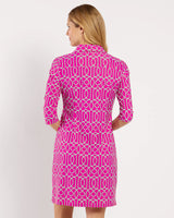 Jude Connally Susanna Shirt Dress Garden Gate Raspberry
