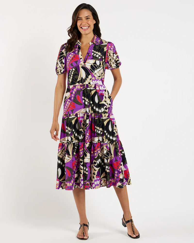 Jude Connally Portia Dress Jude Cloth Butterfly Mosaic