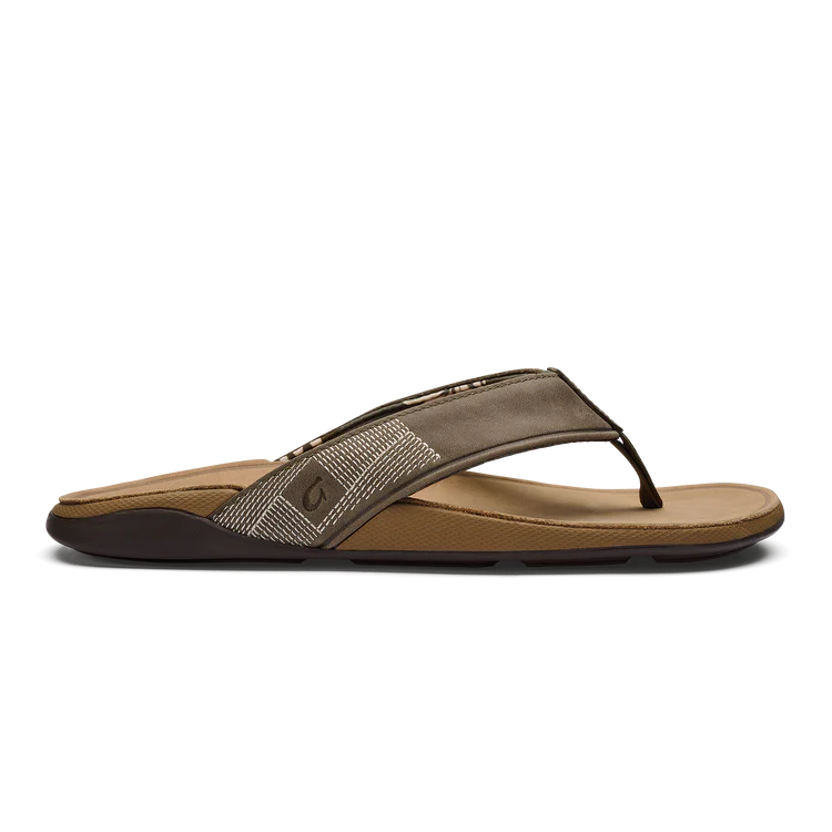 Olukai Tuahine Men's Sandals in Hunter/Golden Sand