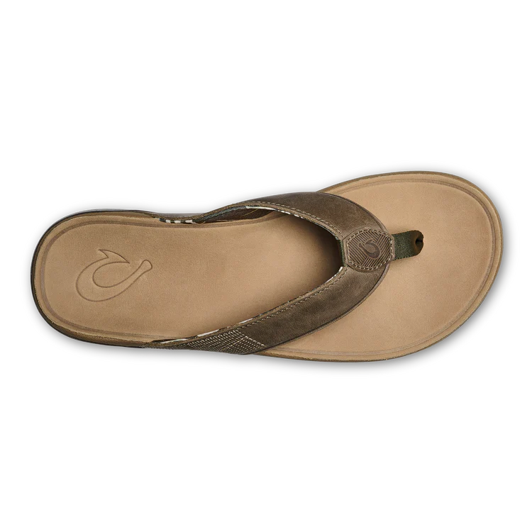 Olukai Tuahine Men's Sandals in Hunter/Golden Sand