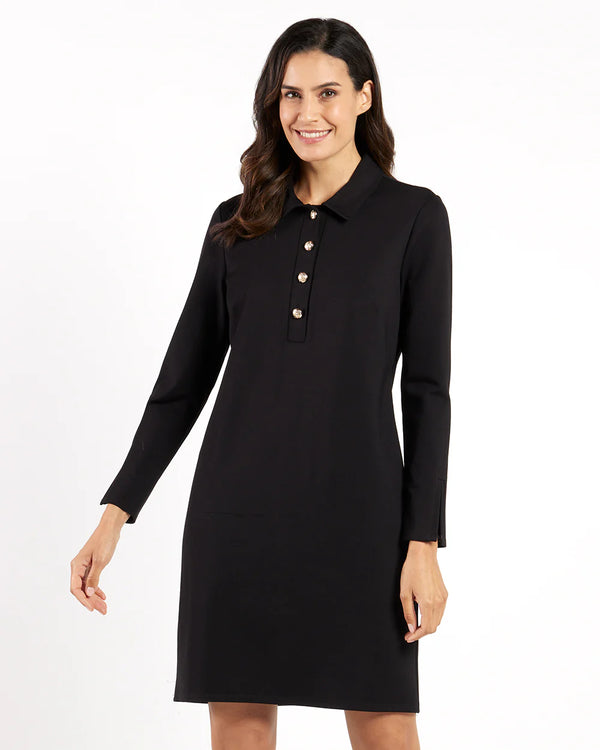 Jude Connally Midge Dress Jude Ponte Black/Gold